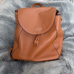 Kate Spade Tan Leather Backpack